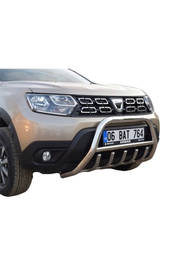 DACİA SANDERO STEPWAY KROM ÖN TAMPON KORUMA PASLANMAZ ÇELİK TÜM MODELLERLE UYUMLU