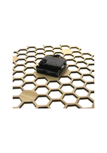 Homyl Altıgen Ahşap Duvar Saati Sessiz Kuvars Saatleri Oturma A A