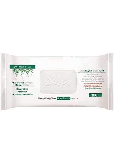 Sleepy Easy Clean Yüzey Temizlik Havlusu&Mendili 100 Yaprak
