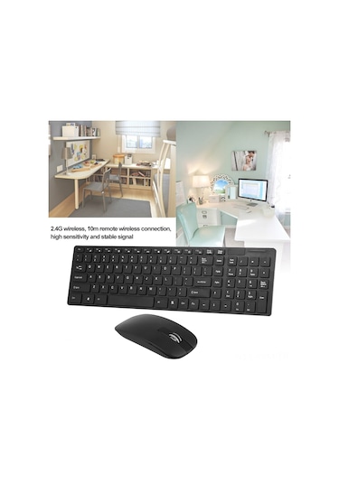 Geeksen "k-06 2.4g Kablosuz Klavye - Çoklu Cihaz Uyumlu, Ergonomik Tasarım, Hızlı Bağlantı"