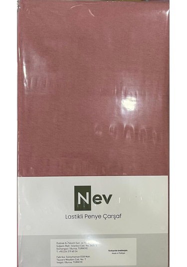 Özdilek Nev Marka Lastikli Fitted Penye Çarşaf 100x200 + 30 Cm Yükseklik 30 Cm K. Mercan Çok Renkli