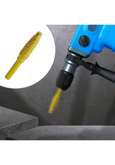 Lijinxu Magideal Elmas Taşlama Kafası Çapak Matkap Ucu 60 Mm Uzun 6 Mm 10 Mm