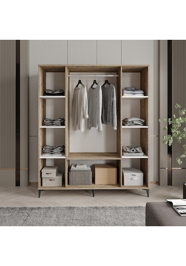 Afilli Arya 4 Kapaklı Tamamı Mdf Gardrop