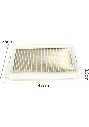 Homyl Köpek Lazımlık Tuvalet Kaymaz Çıkarılabilir Beyaz