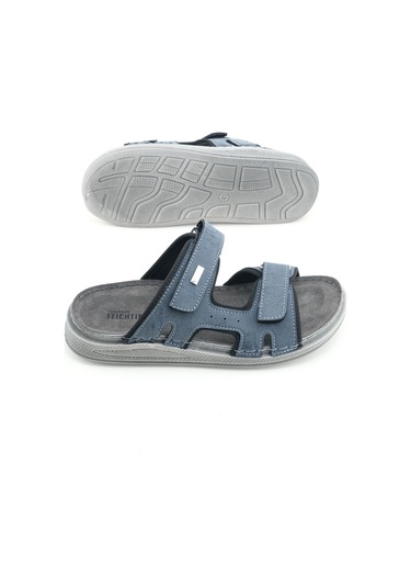 Gezer Feıchtıngen Erkek Yazlık İç Taban Hakiki Deri Çift Cırtlı Ayarlanabilir Rahat Taban Günlük Ter Lacivert