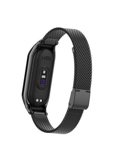 Mobilteam Xiaomi Mi Band 7 Uyumlu Krd-06 Metal Kordon-gümüş