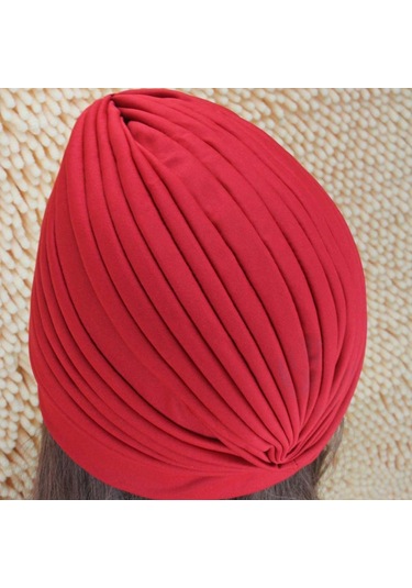 Koyu Mor Büyük Elastik Türban Kulak Koruyucu Banyo Unisex Yüzme Havuzu Şapkası Banyo Şapkası Yüzme Kapaklar Dalış Şapkası Koyu Mor