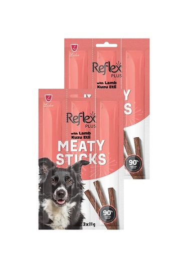 Meaty Sticks Kuzu Etli Köpek Ödül Çubuğu 3x11gr İkili Paket