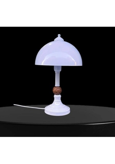 Piedre Sıvama Metal Abajur Beyaz Beyaz