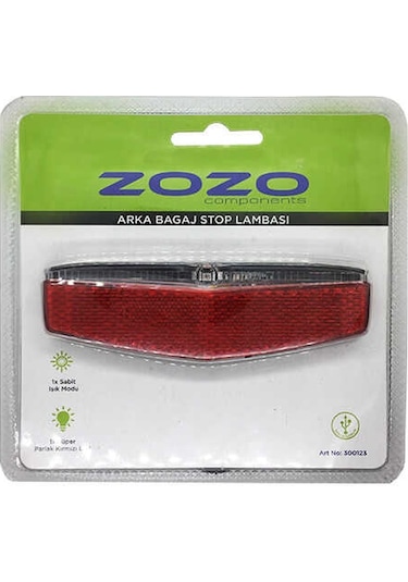Zozo Jy-553 Bagaj Arka Far Kırmızı