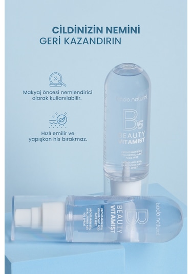 Bade Natural Vitamist Provitamin B5 & Hyaluronik Asit Yüz Spreyi 100 ML