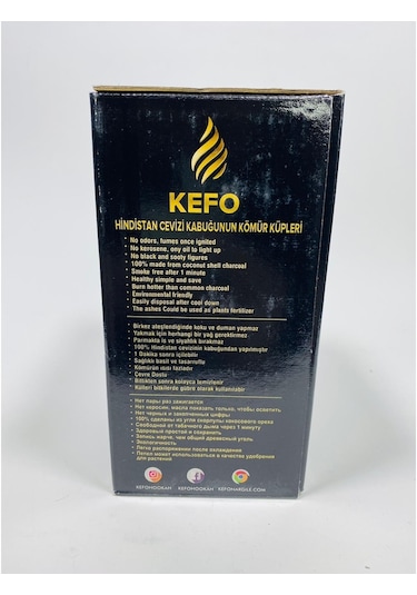 Kefo Marka Gold 1Kg Nargile Kömürü //Mangal Kömürü