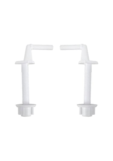 Yuvarlak Başlı Plastik Klozet Kapağı Montaj Vidası Seti