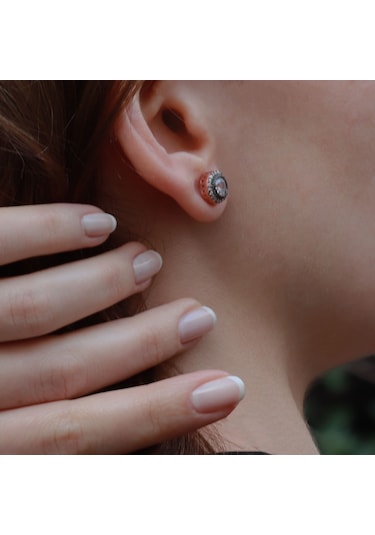 Elmas Montür Model Starlıght Dıamond Rose Gold Kaplama Gümüş Küp