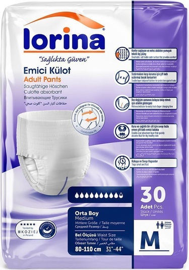 Emici Külot Hasta Bezi Medium 120 Adet M