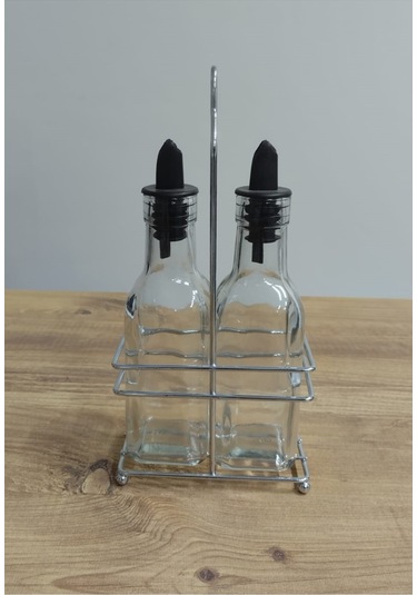 Yağlık Cam 200 Ml 2'li Set Şeffaf