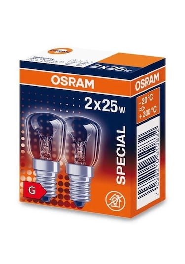 Osram Ledvance Sectron 25w Fırın Ampulü 2'li Paket E14 Duy 300 Derece 2700k Halogen