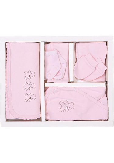 Kitikate Organik Basic 10 Parça Zıbın Seti Hastane Çıkışı 16765 Pembe Çok Renkli