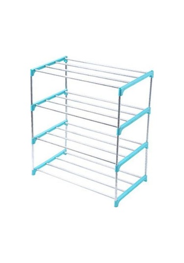 Mavi 3/4 Katlı Ayakkabı Rafı Montajlı Kolay Kurulum Paslanmaz Çelik Ev Terlik Depolama Rafı Ev İçin 4 Katman Mavi Mavi 3/4 Katlı Ayakkabı Rafı Montajlı Kolay Kurulum Paslanmaz Çelik Ev Terlik Depolama Rafı Ev İçin 4 Katman Mavi