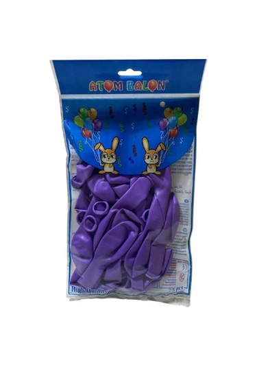 25 Adet Mor K Balon Seti 2617 Mor