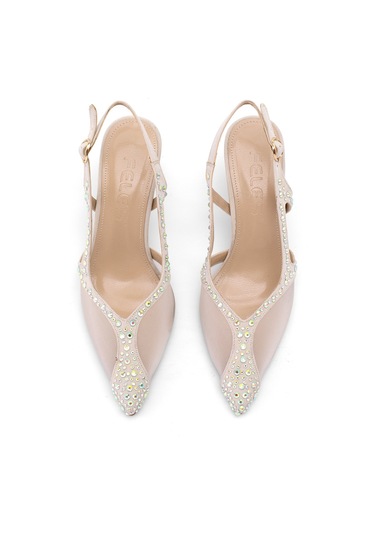 Elit Fls129-1315t Kadın Klasik Topuklu Ayakkabı Ten Ten