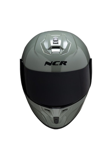 Ncr Rapid Siyah Vizörlü Ece Belgeli Kapalı Motosiklet Kaskı Nardo Gri