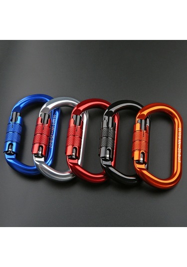 Suofeng Otomatik Kilitli 25kn Alüminyum O Tipi Ana Kilit - Outdoor Tırmanma, Rope İçin Dayanıklı Ve Hafif Kırmızı