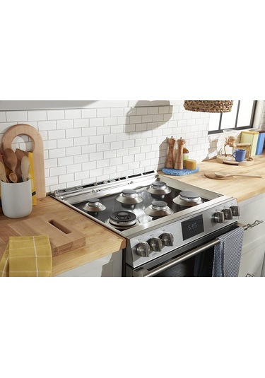 Model 79074233310, Made, Gaz Sobası İçin Özel Tasarlanmış Hassas Kesim Soba Kapağı, 5burner Kenmore Gas Range Soba Üst Koruyucu Ahşap