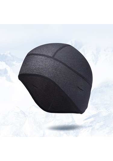 Geeroyoo Sonbahar Ve Kış Bisiklet Şapkası - Kulak Koruyucu, Gözlük Delikli, Rüzgar Önleyici, Isıtıcı, Gri Renk Gri