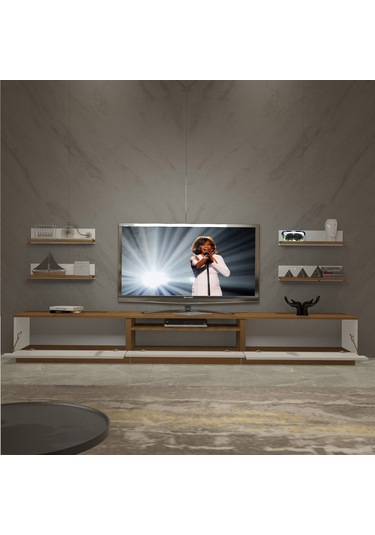 Decoraktiv Trendstyle 270rs Mdf Tv Ünitesi Tv Sehpası Ceviz - Beyaz