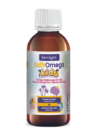 Sorvagen Saffromega Kids Safran Ve Omega3 -150 Ml