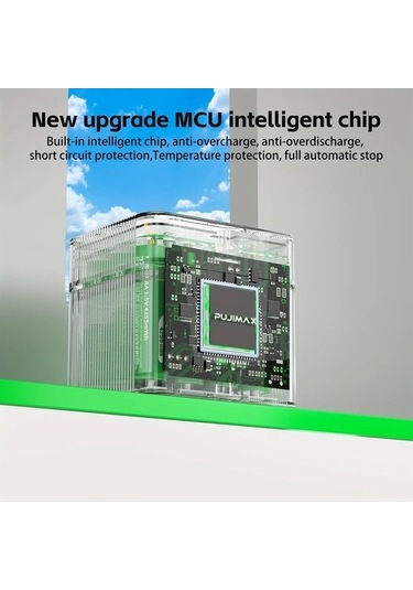 Besthome1 Dream011 Pujımax 12 Yuvalı Aa 1.5v Lityum İyon Şarj İstasyonu - 4255mah Kapasite Çift Şarj Modu