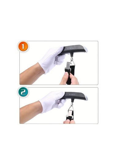 Dancemonkey Taşınabilir Elektronik Bagaj Tartısı, Ev Seyahat Şarj Bagaj Tartısı Siyah, Küçük Ve Hafif Siyah