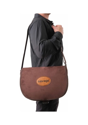 Fileli Yan Çanta - Savage - Outdoor Çanta - Kahve