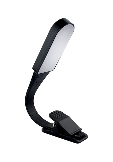 Konesam Dokunmatik Kontrol Led夹式okuma Lambası - Çift Renk Tonu 3000-6000k Ve Parlaklık Ayarlı, Abs Malzeme, Taşınabilir Yatak Odası/ev Okuma Işığı Siyah