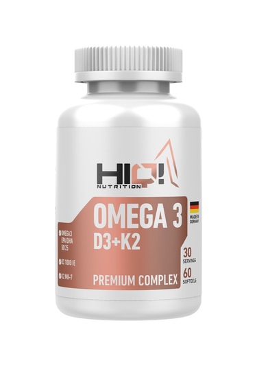 Hıq Omega3 D3+k2 Premium Complex 60 Softgels