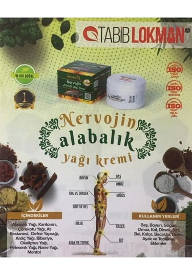 Tabib Lokman Nervojin Alabalık Yağı Kremi 4 x 100 ML