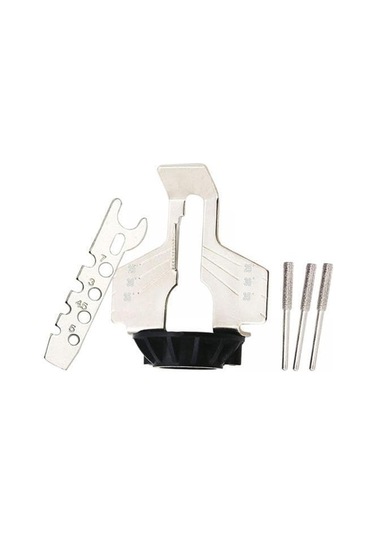 4x Keskinleştirme Eki, Keskinleştirme Seti Kılavuzu Matkap Adaptör Kafası Döner Takım Zinciri Makine Kiti