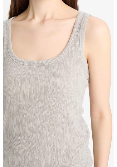 DeFacto Regular Fit 2'li Takım Bürümcük Atlet Şort F1487AX25SMGR266