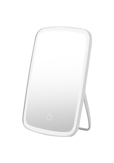 Qingmipy Usb Şarjlı 68 Led Işıklı Katlanır Makyaj Aynası - 2400mah Pil, 3 Renk Aydınlatma Beyaz