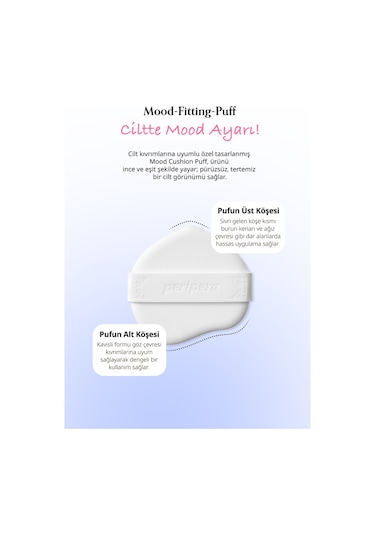 Perıpera Mood Fit Cover Cushion Spf50+ Pa++++ 02 Ivory Fit