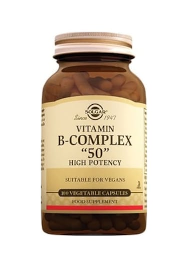 Solgar Vitamin B-Complex 50 100 Kapsül