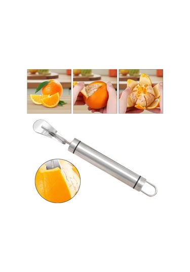 Suntek Portakal Soyma Kesici Mutfak İçin Kolay Soyulan Meyveler Gümüş Diğer