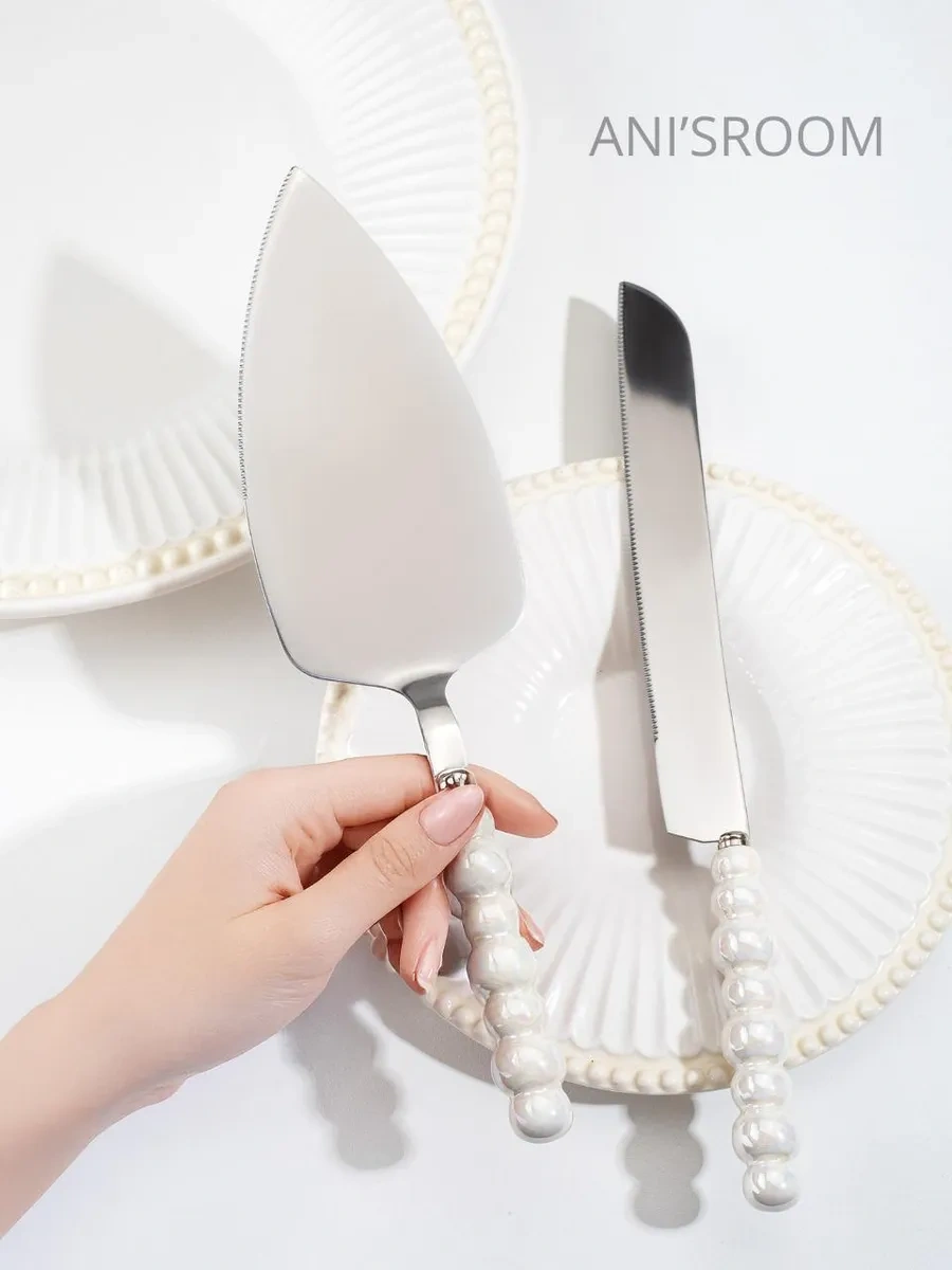 Anı'sroom Pasta Dilimleme/servis Bıçağı Ve Spatula Seti 296464196 Gri