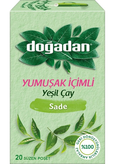 Doğadan Yeşil Çay Bardak Poşet 20 Li 4 Lü Karma Paket
