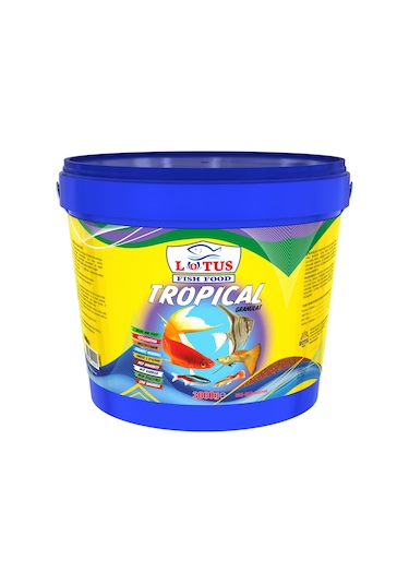 Lotus Tropical 3 KG Kova Lepistes Tropikal Balık Yemi