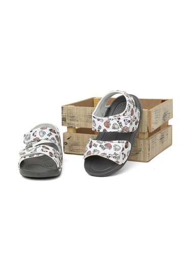 Elit Sy016 Patik Erkek Çocuk Düz Sandalet Füme-füme Füme
