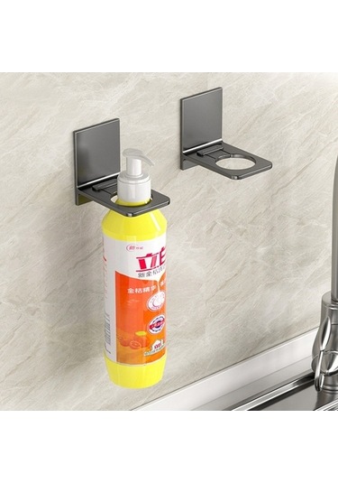 Dancemonkey Cbtx Duş Jeli Şişe Asılı Tutucu - Banyo Tuvalet Braketsiz Şampuan Askısı Raf Organizatör Çok Renkli