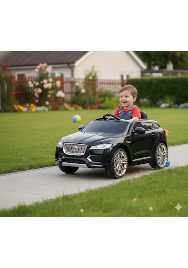 Freebebek Jaguar 12 Volt Kumandalı Akülü Araba Siyah
