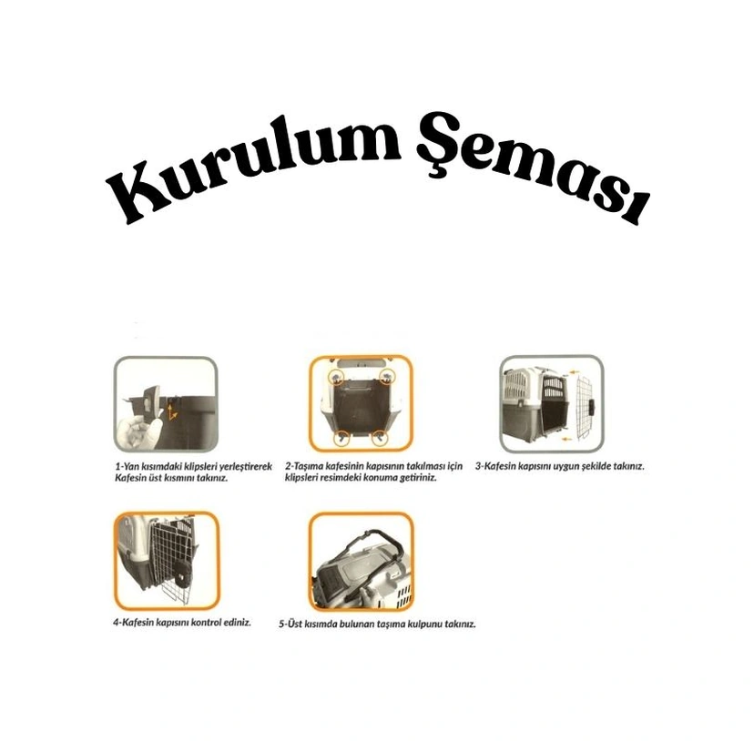 Skudo 5 Taşıma Kafesi Ve Tekerlek Seti